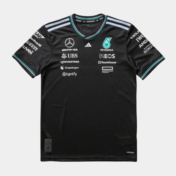 Jersey Mercedes Negra 2025 Mercedes 2025 Negra