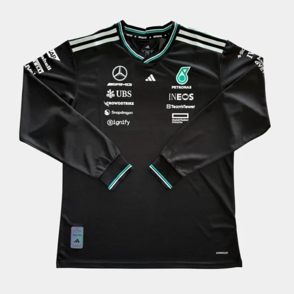 Jersey Mercedes Negra 2025 Mercedes 2025 Negra